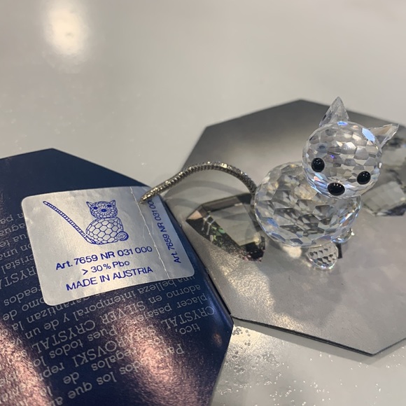 Swarovski Silver Crystal Cat - Picture 2 of 6